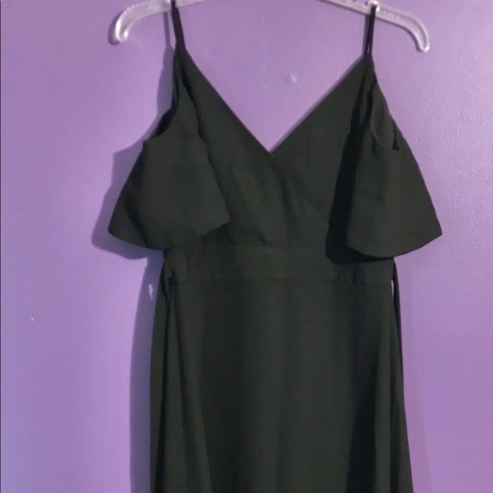 Ann Taylor Cold-Shoulder V-Neck Dress